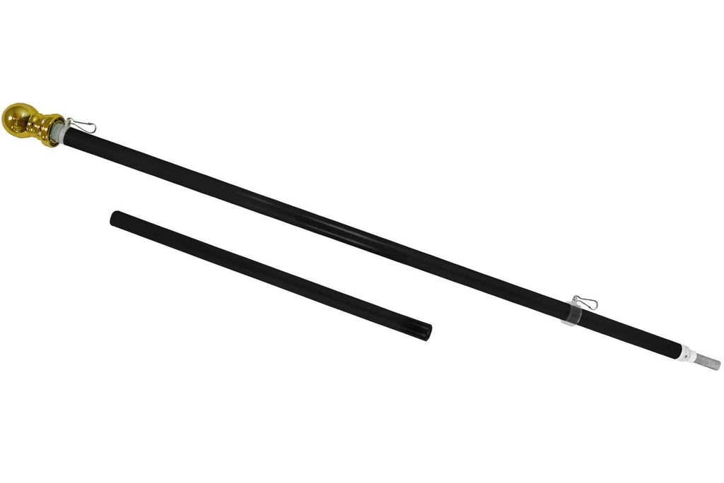 5 FT SPINNING FLAGPOLE - BLACK
